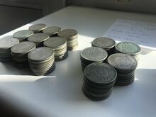 Шведские серебряные монеты 320 шт., 520 г серебра 999 пробы