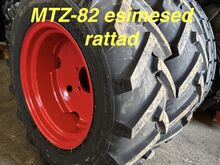 МТЗ-82 новые передние колёса: 11,2-20