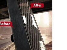 Carbon Fiber 3D Car Sticker 5cm*5m