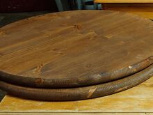 Ümmargune täispuidust lauaplaat, 60cm