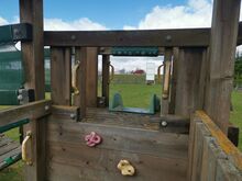 Игровая башня Jungle Gym Cubby + модуль с мостом