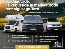 Sõiduautode, väikebusside ja matkabusside rent