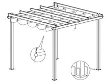 Varikatus pergola 3x3x2,4m