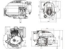 Bensiinimootor Grünwelt GW1P70FA 22,2mm