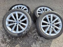 Оригинальные диски VW с летней резиной R17 5x112