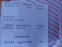 Triibuline kerge tööriiete kangas, 120m rull