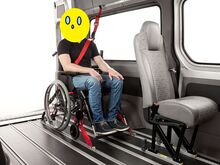 Kolmepunkti turvavööd, ratastooli kiirkinnitused