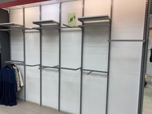 Kaupluse riiul/riidepoe seinamoodul 60x270cm