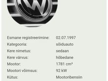 Vw Passat B5 1.8 92кв, рег.Оплачен, техосмотр 03/2027