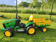 John Deere Peg Perego elektriline lastetraktor 12V