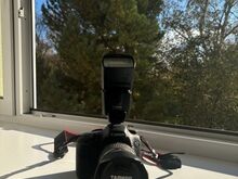 Canon EOS 7D + objektiiv + välk