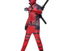Uus Deadpooli kostüüm täispuhutud mõõkadega