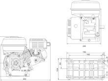 Bensiinimootor Weima W230F-Q 19,05mm