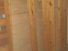 РАЗДВИЖНАЯ ДЕТСКАЯ ДЕРЕВЯННАЯ ДВУХЪЯРУСНАЯ КРОВАТЬ