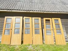 Puidust siseuksed klaasidega 6tk, kasutatud