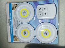 3 led valgustit puldiga