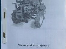 Uus diisel minitraktor koos mullafreesiga