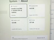 Sülearvuti HP Elitebook G7 I7/16GB/512GB/Win11Pro
