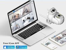 КАМЕРА ВИДЕОНАБЛЮДЕНИЯ 8 Мп 4K PTZ Wi-Fi + карта 64 ГБ