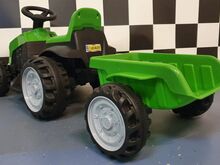 Laste elektriline traktor käruga
