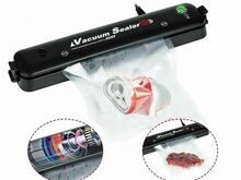 Вакуумный упаковщик + рулон вакуумных пакетов 25*500см