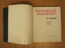 "Madalmaade maalikunst XV-XVII sajandini" 1978