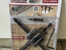 KREATOR reguleeritav aukude lõikur 30–120 mm (uus)