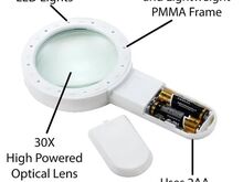 Led luup valgustiga 30x