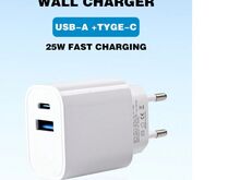 LAADIMISADAPTER, 2 PORTI + 3 IN 1 USB KAABEL