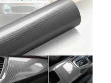 Carbon Fiber High Glossy Car 7D Vinyl 30*100 hõbe