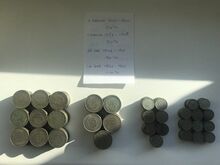Шведские серебряные монеты 320 шт., 520 г серебра 999 пробы