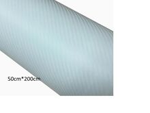 Carbon Fiber Vinyl 3D Carbon White, 50cmx200cm