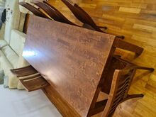 Söögilaud 180x80cm + 6 tooli täispuidust