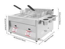 GAASIFRITÜÜR 2*6L, 50–380°C, uus!