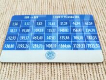 Holograafiline kaart EEK/EUR.
