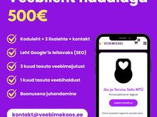 VEEBILEHE LOOMINE MITME LEHEGA + SEO + JUHENDAMINE