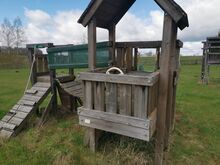 Игровая башня Jungle Gym Cubby + модуль с мостом