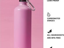 Uus roosa 1000ml alumiiniumist pudel AUTSEL
