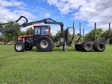 Mtz 920 metsatraktor vedava käruga
