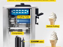 PEHME JÄÄTISE MASIN 2200W, 28L/h, 2+1 maitset