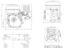 Bensiinimootor Weima WM177F-S 25mm