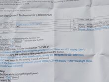 Тахометр 85мм, до 4000 об/мин