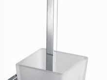 Kroomitud kandiline WC-harja komplekt