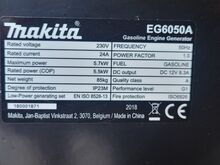MAKITA EG6050A - GENERATOR 6,0 kW