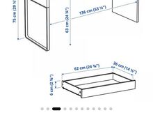 Письменный стол IKEA MICKE 142x50 см