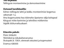 Tellingute paigaldajale Soomes