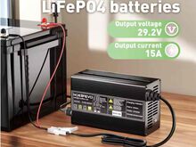 Зарядное устройство для аккумулятора LiFePO4 15А, 24В