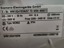 Pesumasin Siemens WM120470DN/07 7kg 1200p/min