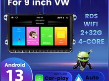 VW 9" 2+32GB, Android 13, Carplay + AndroidAuto