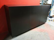 Must kassatagune kapp, 3ne, 230x60x120cm
